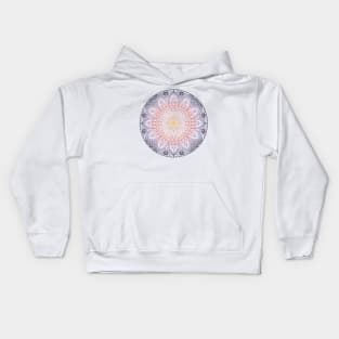 Sunset Gradient Mandala Kids Hoodie